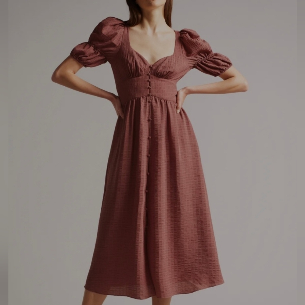 Ted Baker Angeia Textured Midi Dress - Picture 1 of 6